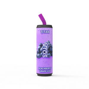 VTOS TITAN VAPE – 8000 Puffs (BLACKBERRY GRAPE ICE) Rechargeable